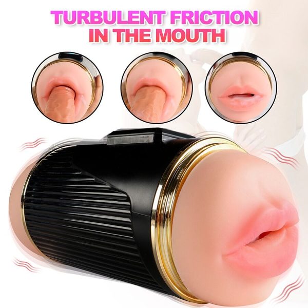 SHEQU - KAY DOUBLE MASTURBATOR WITH DUAL MOUTH AND VAGINA VIBRATION - Image 16
