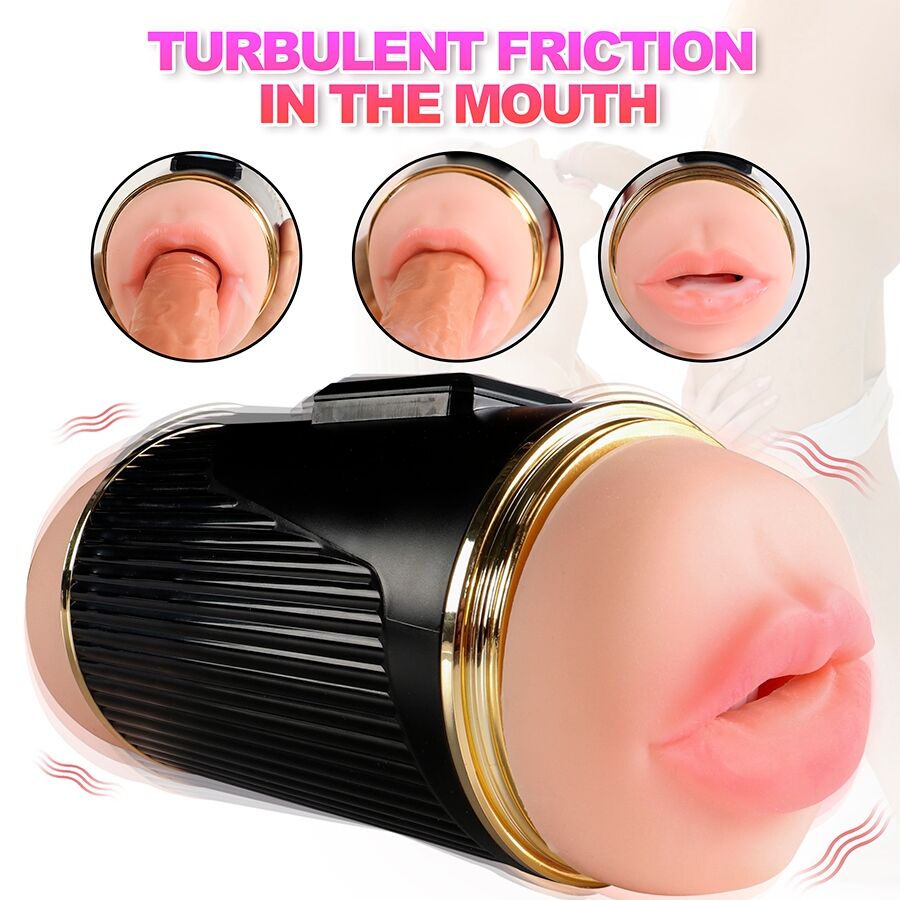 SHEQU - KAY DOUBLE MASTURBATOR WITH DUAL MOUTH AND VAGINA VIBRATION - Image 16