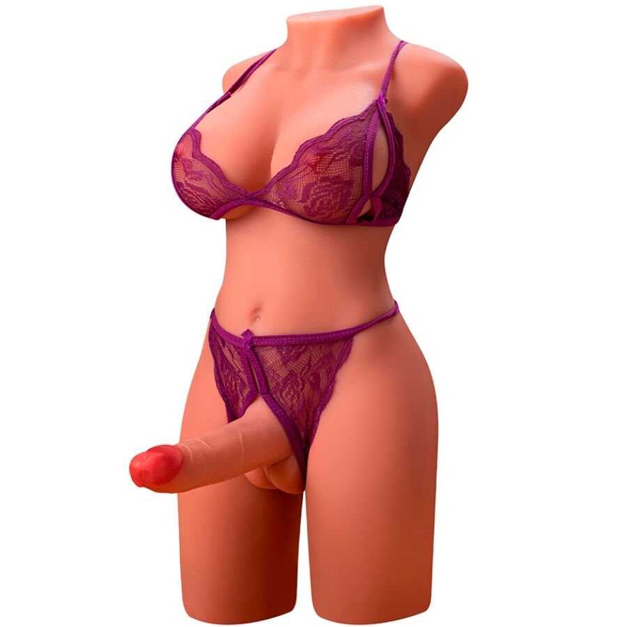 XISE - MIAH LADY BOY FEMALE TORSO WITH DILDO WITH VIBRATION AND THRUSTING 55 CM - Image 4
