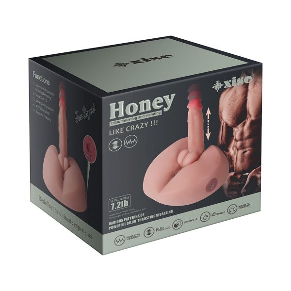 XISE - HONEY REALISTIC DILDO MASTURBATOR WITH VIBRATION 25 CM - Image 12