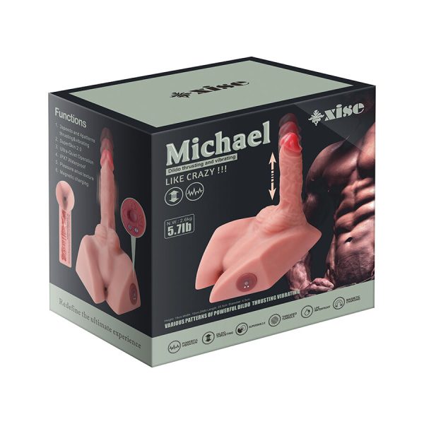 XISE - MICHAEL REALISTIC DILDO AND ANUS MASTURBATOR WITH THRUSTING 15 CM - Image 14