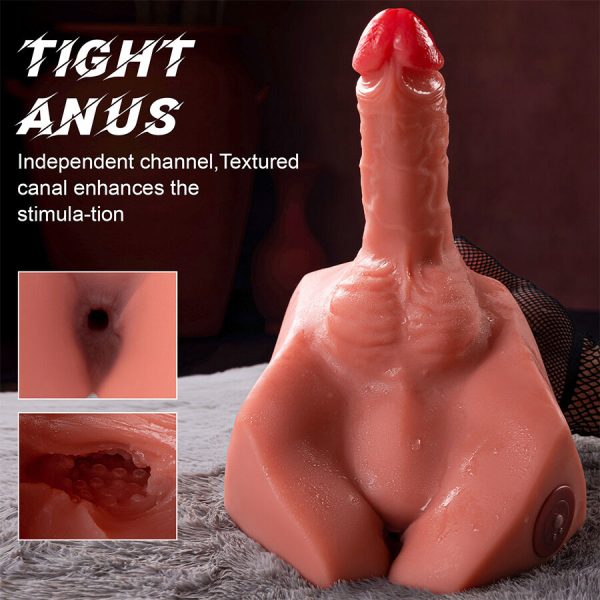 XISE - MICHAEL REALISTIC DILDO AND ANUS MASTURBATOR WITH THRUSTING 15 CM - Image 12