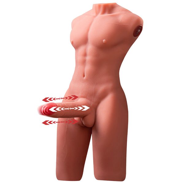 XISE - JASON HALF BODY REALISTIC MALE TORSO WITH THRUSTING AND VIBRATION 55 CM - Image 3