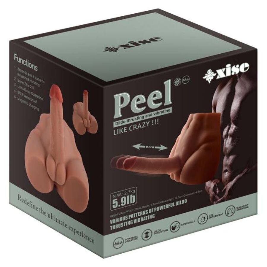 XISE - PEEL DILDO ASS REALISTIC DILDO MASTURBATOR FRONT POSITION WITH THRUSTING 17.5 CM - Image 12