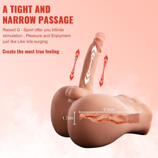 XISE - BERTLETT DILDO ASS REALISTIC DILDO AND ANUS MASTURBATOR FRONT POSITION WITH THRUSTING 18 CM - Image 8