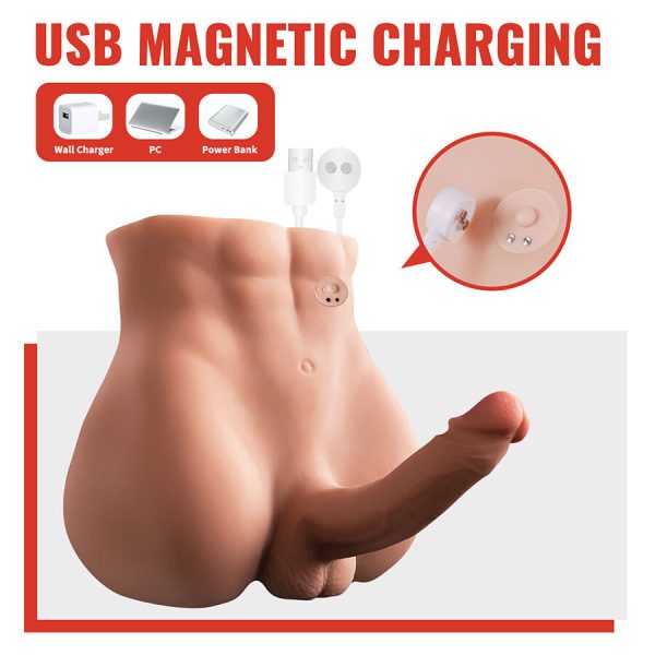 XISE - BERTLETT DILDO ASS REALISTIC DILDO AND ANUS MASTURBATOR FRONT POSITION WITH THRUSTING 18 CM - Image 2