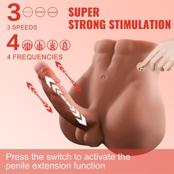 XISE - BERTLETT DILDO ASS REALISTIC DILDO AND ANUS MASTURBATOR FRONT POSITION WITH THRUSTING 18 CM - Image 9