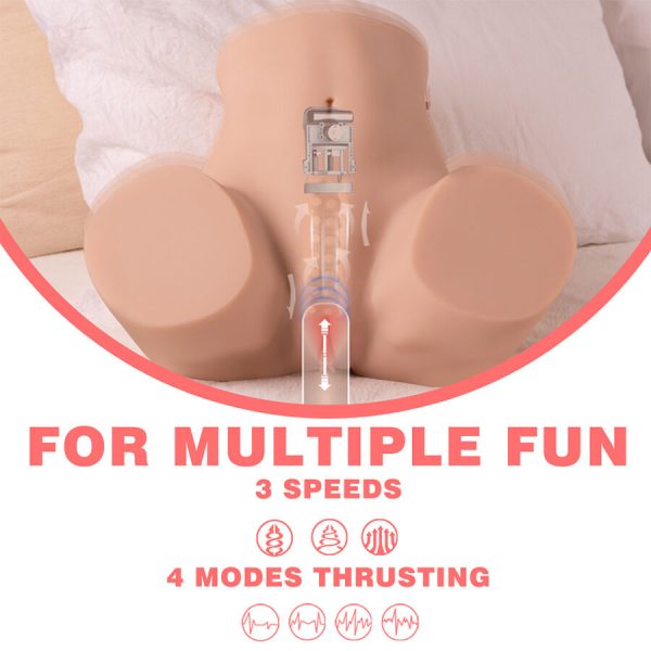 XISE - DANAE THRUSTING REALISTIC VAGINA MASTUBADOR WITH MULTI-POSITION VIBRATION - Image 8