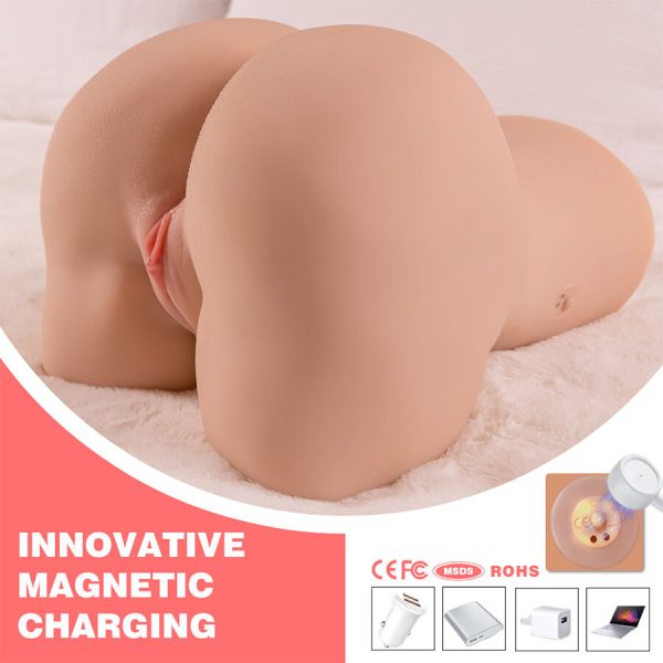 XISE - DANAE THRUSTING REALISTIC VAGINA MASTUBADOR WITH MULTI-POSITION VIBRATION - Image 9
