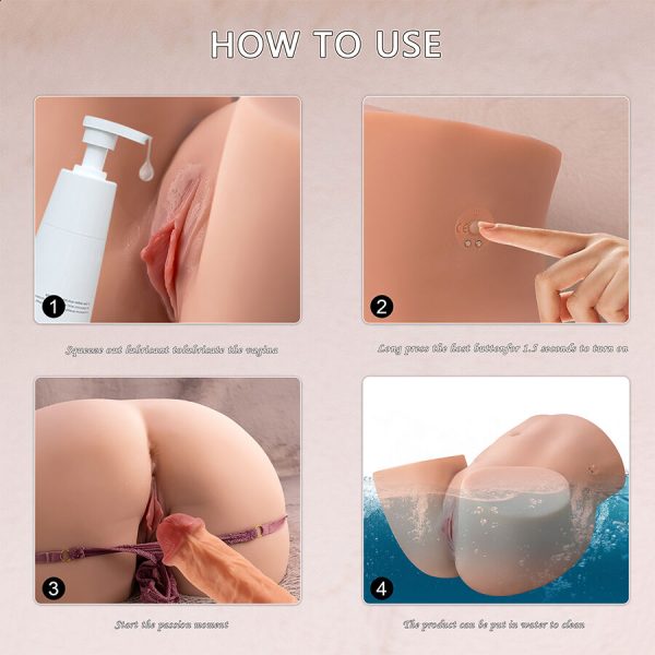 XISE - ETHEL THRUSTING REALISTIC VAGINA MASTURBATOR WITH MULTI-POSITION VIBRATION - Image 14