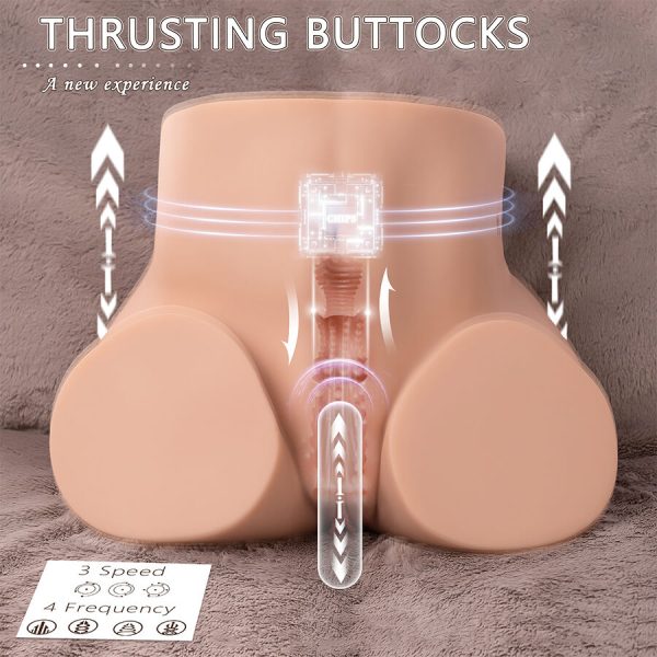 XISE - ETHEL THRUSTING REALISTIC VAGINA MASTURBATOR WITH MULTI-POSITION VIBRATION - Image 18