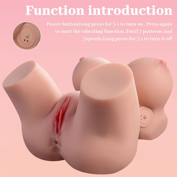 XISE - FRIEDA REALISTIC FEMALE TORSO WITH VIBRATION 36 CM - Image 11