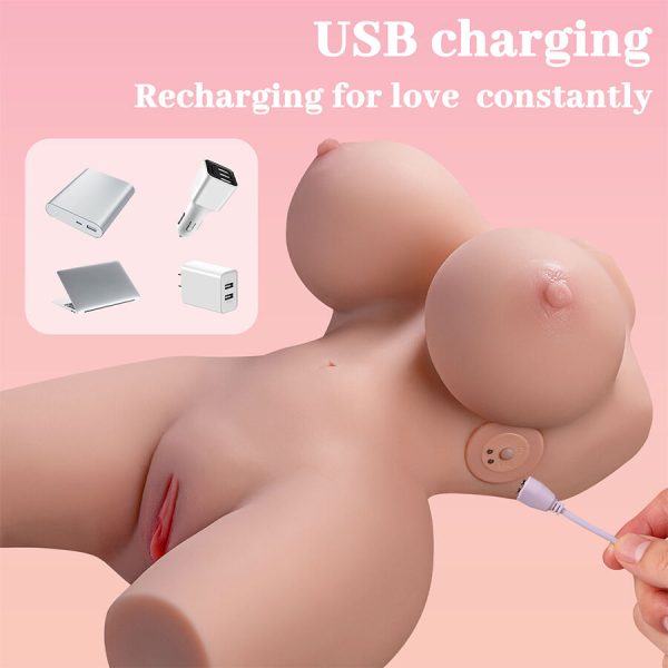 XISE - FRIEDA REALISTIC FEMALE TORSO WITH VIBRATION 36 CM - Image 14