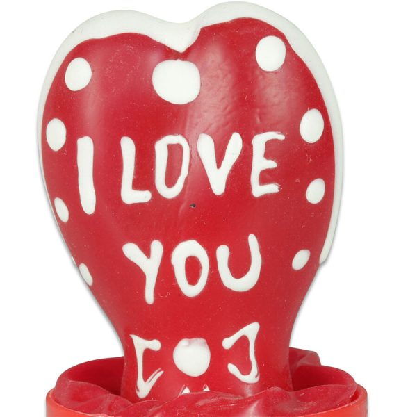 CONDOMERIE - HANDPAINTED NOVELTY CONDOMS HEART - I LOVE YOU MODEL 1 - Image 2