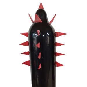 CONDOMERIE - HANDPAINTED NOVELTY CONDOMS BLACK CACTUS
