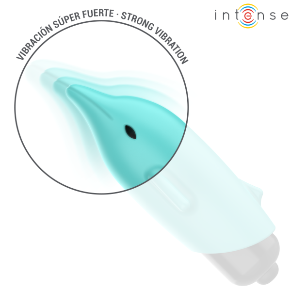 INTENSE - ECHO VIBRATING BULLET DOLPHIN BLUE 8 X 4.7 CM - Image 5