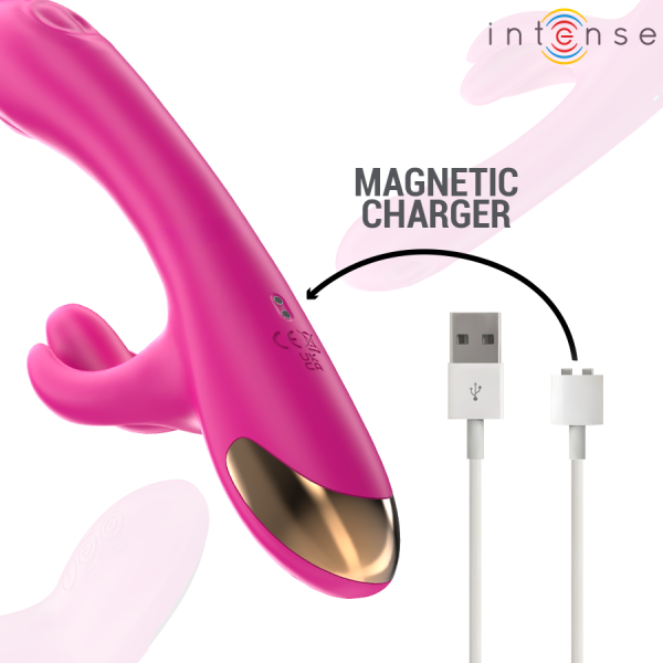 INTENSE - BRITNEY MULTIFUNCTION RABBIT VIBRATOR 23 CM PINK - Image 4
