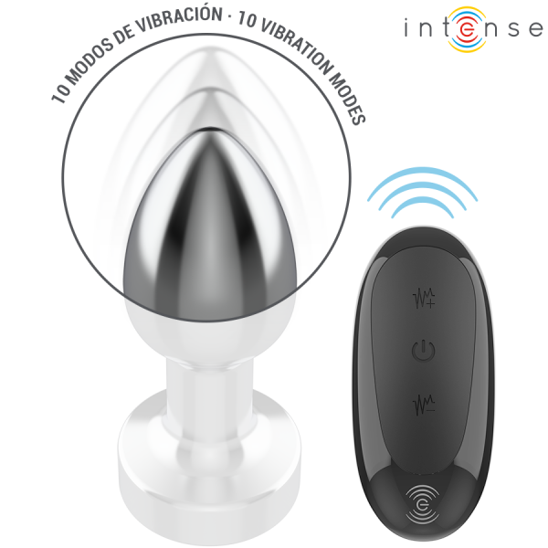 INTENSE - ANAL PLUG 10 VIBRATIONS METAL WITH REMOTE CONTROL S - Image 5