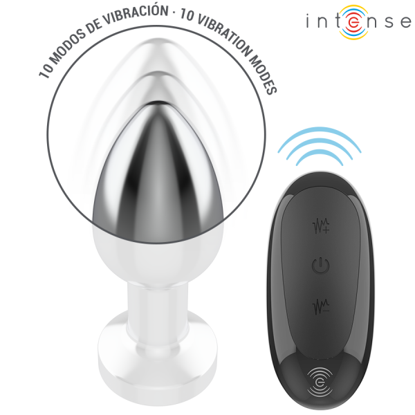 INTENSE - ANAL PLUG 10 VIBRATIONS METAL WITH REMOTE CONTROL M - Image 5