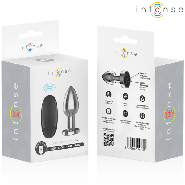 INTENSE - ANAL PLUG 10 VIBRATIONS METAL WITH REMOTE CONTROL M - Image 8