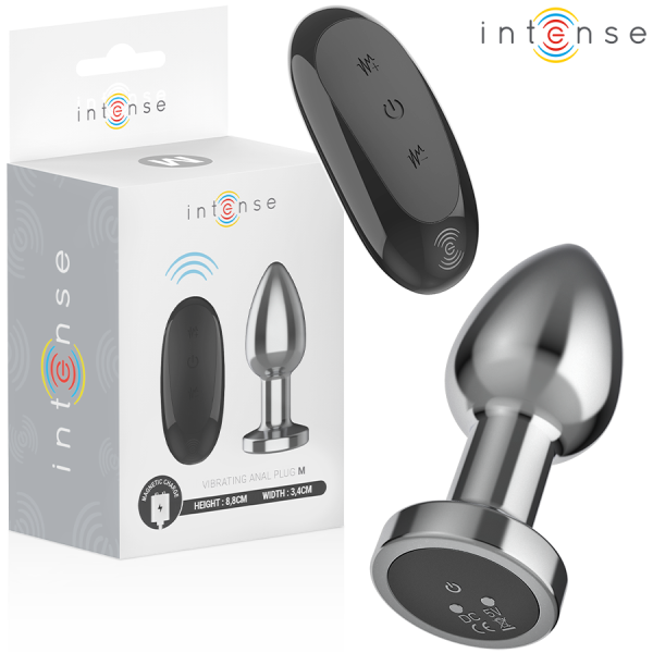 INTENSE - ANAL PLUG 10 VIBRATIONS METAL WITH REMOTE CONTROL M - Image 2