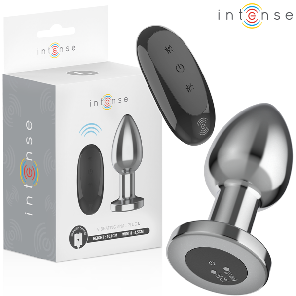 INTENSE - ANAL PLUG 10 VIBRATIONS METAL WITH REMOTE CONTROL L - Image 2