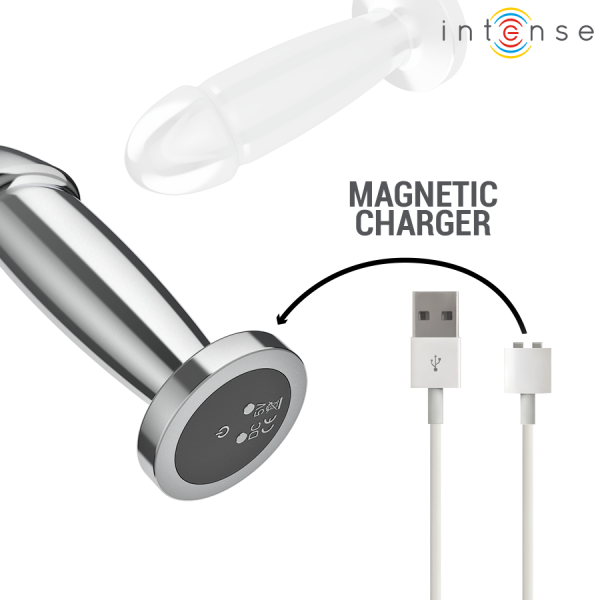 INTENSE - ANAL PLUG 10 VIBRATIONS METAL DILDO WITH REMOTE CONTROL S - Image 7