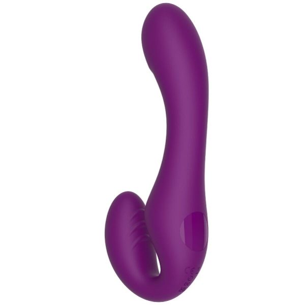 XOCOON - 2 IN 1 STRAPLESS STRAP-ON VIBRATOR WITH REMOTE CONTROL PURPLE - Image 6