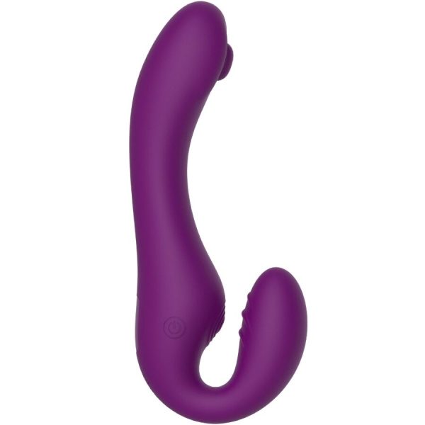 XOCOON - 2 IN 1 STRAPLESS STRAP-ON VIBRATOR WITH REMOTE CONTROL PURPLE - Image 10