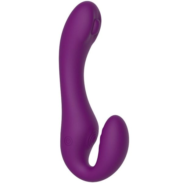 XOCOON - 2 IN 1 STRAPLESS STRAP-ON VIBRATOR WITH REMOTE CONTROL PURPLE - Image 12