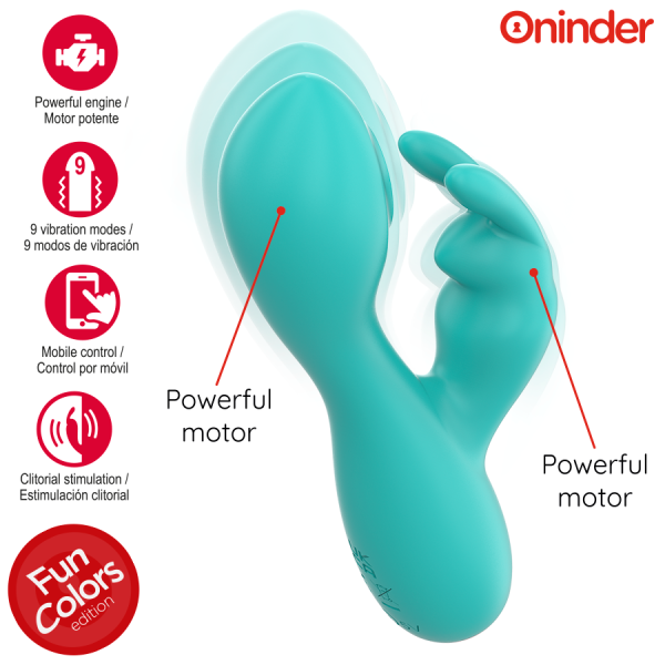 ONINDER CUTE - LOVE BUNNY G-SPOT CLITORAL VIBRATOR - FREE WORLDWIDE APP - Image 3