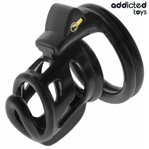 ADDICTED TOYS LOCKED - GILDEN CAGE SILICONE PENIS CAGE 8.5 CM - Image 2