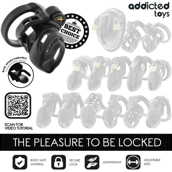 ADDICTED TOYS LOCKED - ETERNAL LOCK PENIS CAGE 9 CM - Image 7