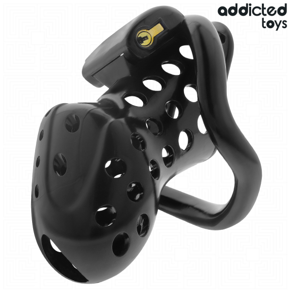 ADDICTED TOYS LOCKED - CHAINED HOLLOW PENIS CAGE 10.5 CM - Image 2