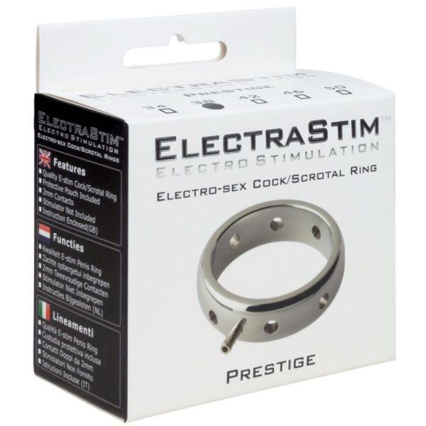 ELECTRASTIM - PRESTIGE ELECTROMAGNETIC METAL PENIS RING 50 MM - Image 4
