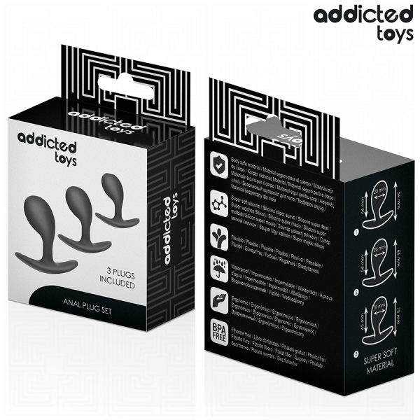 ADDICTED TOYS - SET OF 3 ANAL PLUG SILICONE MODEL 3 - Image 7
