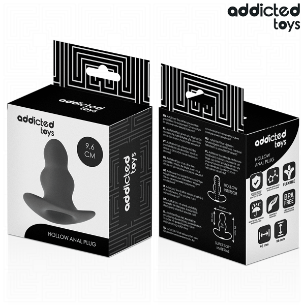 ADDICTED TOYS - HOLLOW ANAL PLUG SILICONE SIZE M 9.6 CM - Image 7