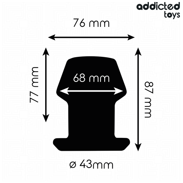 ADDICTED TOYS - EXTREME HOLLOW ANAL PLUG SILICONE SIZE M 8.7 CM - Image 4