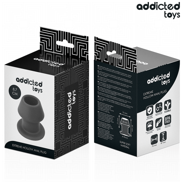 ADDICTED TOYS - EXTREME HOLLOW ANAL PLUG SILICONE SIZE M 8.7 CM - Image 7