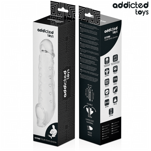 ADDICTED TOYS - TRANSPARENT PENIS EXTENSON SIZE S 23 CM - Image 7