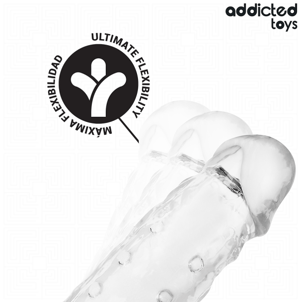 ADDICTED TOYS - TRANSPARENT PENIS SHEATH SIZE M 27 CM - Image 5