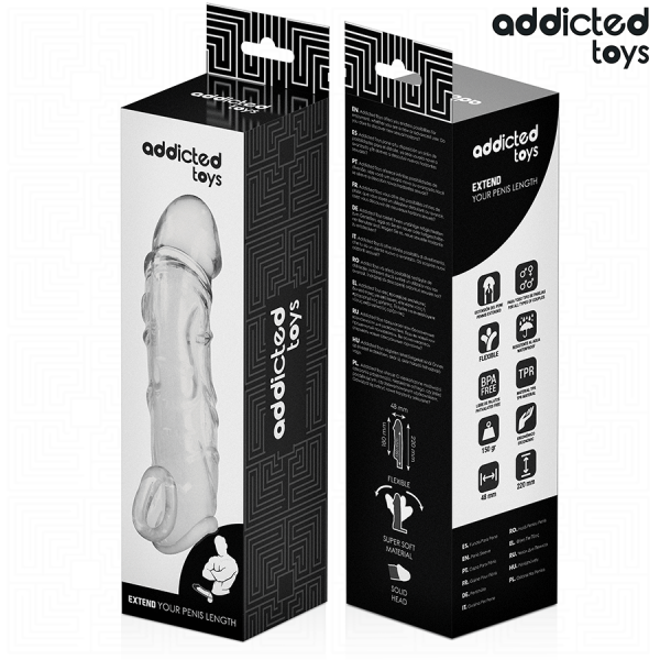 ADDICTED TOYS - TRANSPARENT PENIS EXTENSON 27 CM - Image 7