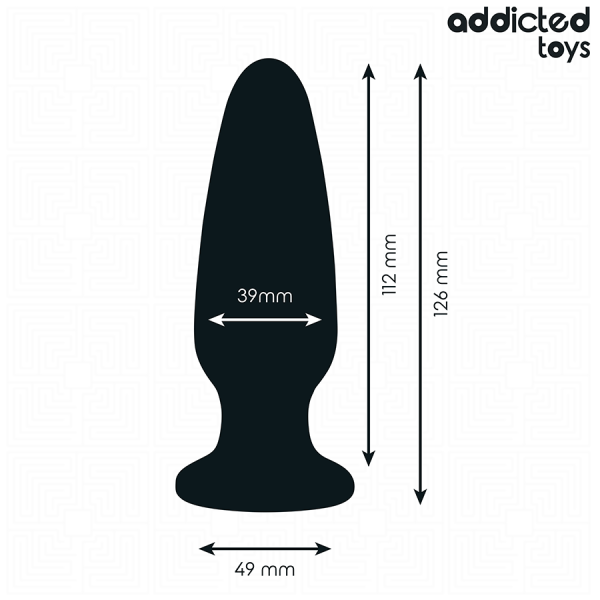 ADDICTED TOYS - ANAL PLUG WITH JEWEL SILICONE SIZE L 12.6 CM - Image 4