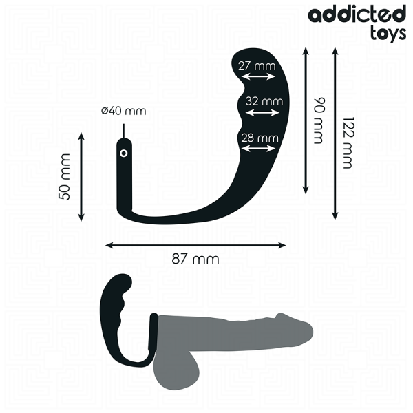 ADDICTED TOYS - ANAL PLUG WITH RING SILICONE MODEL 4 - Image 4
