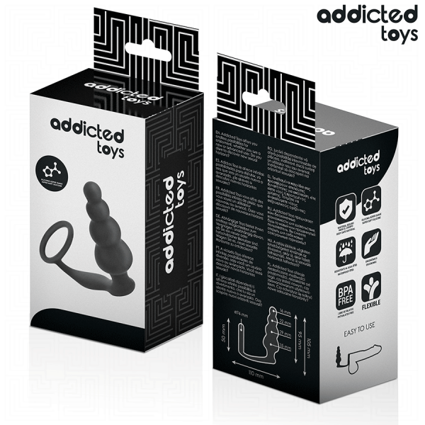 ADDICTED TOYS - ANAL PLUG WITH RING SILICONE MODEL 5 - Image 6