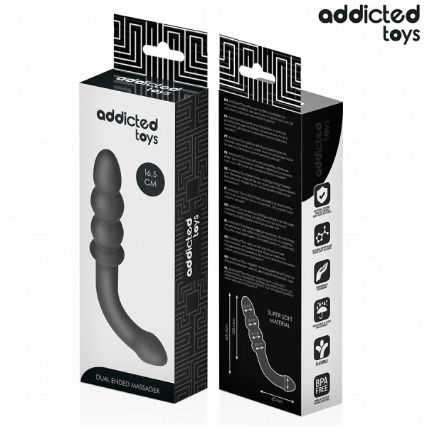 ADDICTED TOYS - DOUBLE ANAL MASSAGER SILICONE 16.5 CM - Image 6