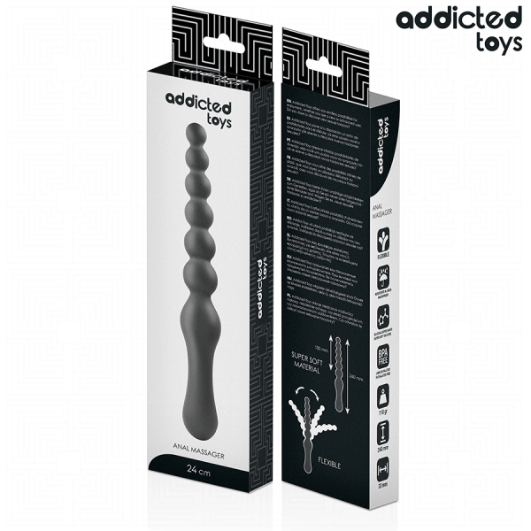 ADDICTED TOYS - DOUBLE ANAL MASSAGER SILICONE 24 CM - Image 6