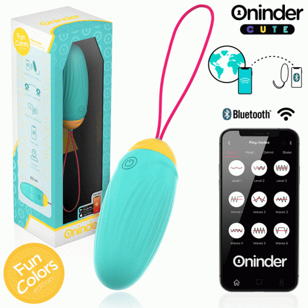 ONINDER CUTE - LOVE PLEASURE VIBRO-ROTATING SILICONE GEM EGG - FREE WORLDWIDE APP - Image 2