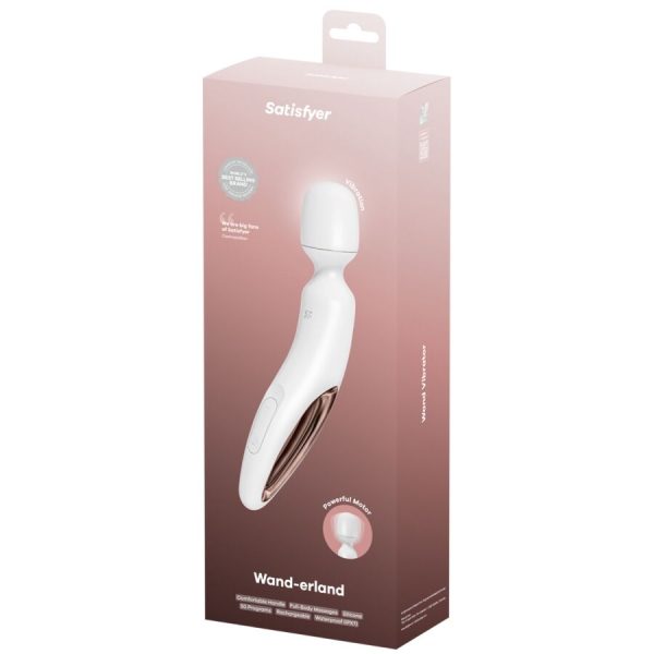 SATISFYER - WAND ERLAND VIBRATING MASSAGER WHITE - Image 5
