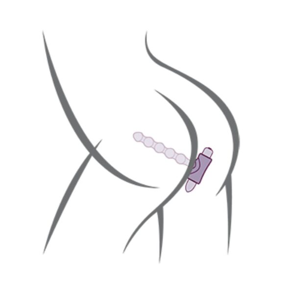 ROCKS- OFF - PETITE SENSATIONS PEARLS ANAL PLUG VIBRATOR BLACK - Image 6